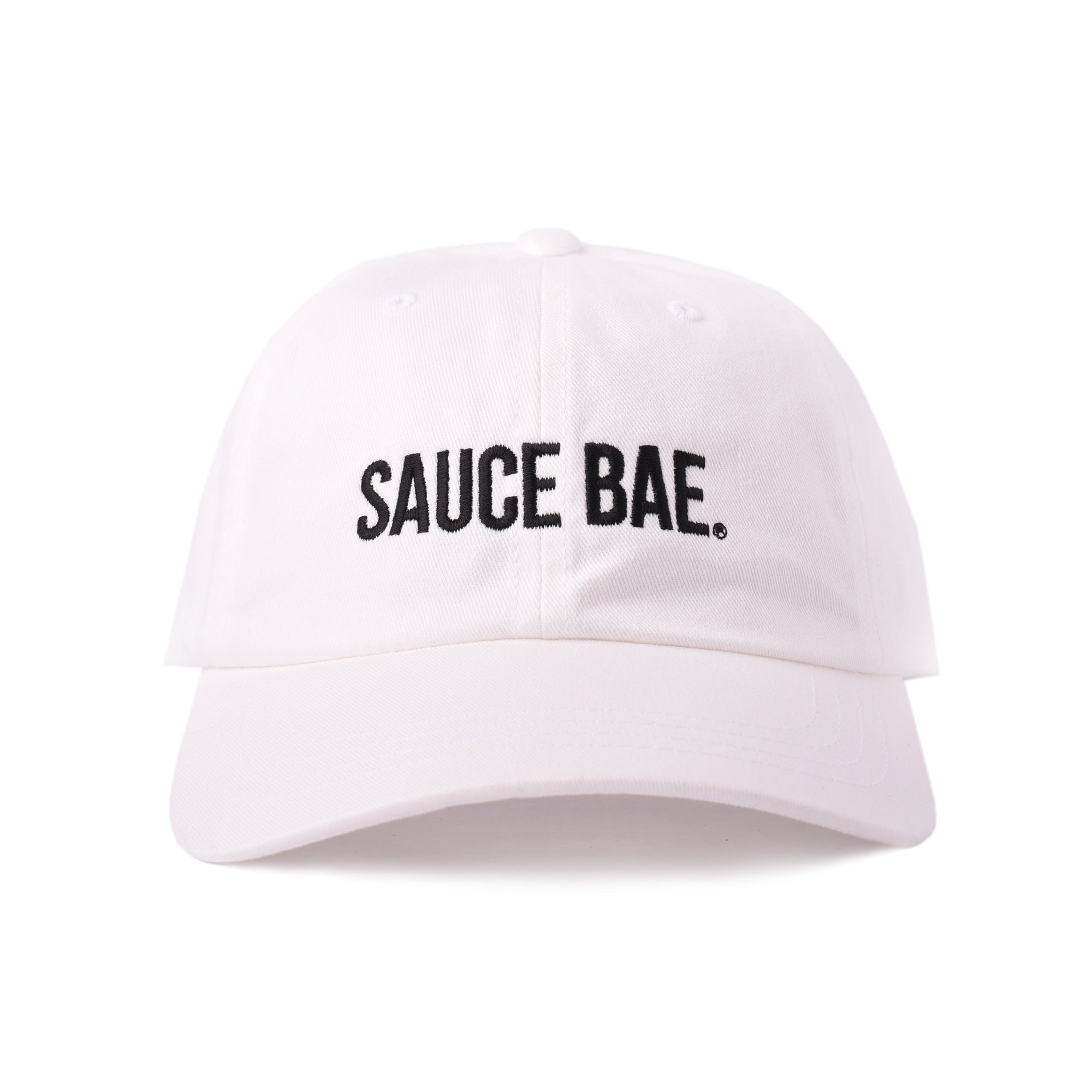 White Dad Hat – Sauce Bae